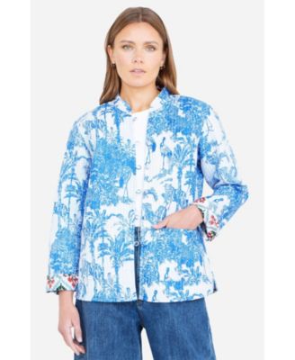 Женский стеганый жакет Yumi Palm Reversible Cotton Quilted