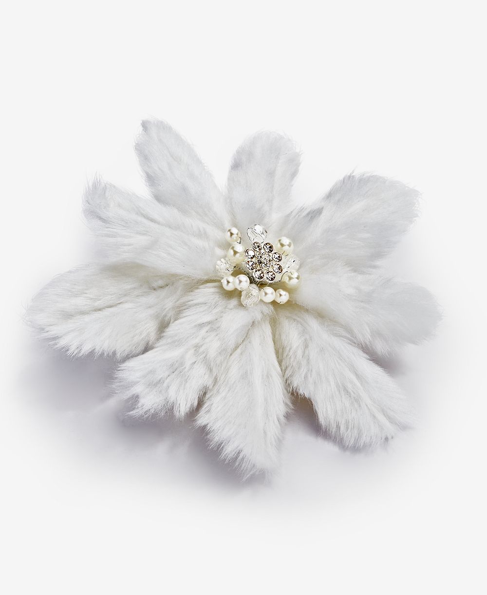 Holiday Lane мягкий орнамент-клипса Iced Delight Soft Poinsettia