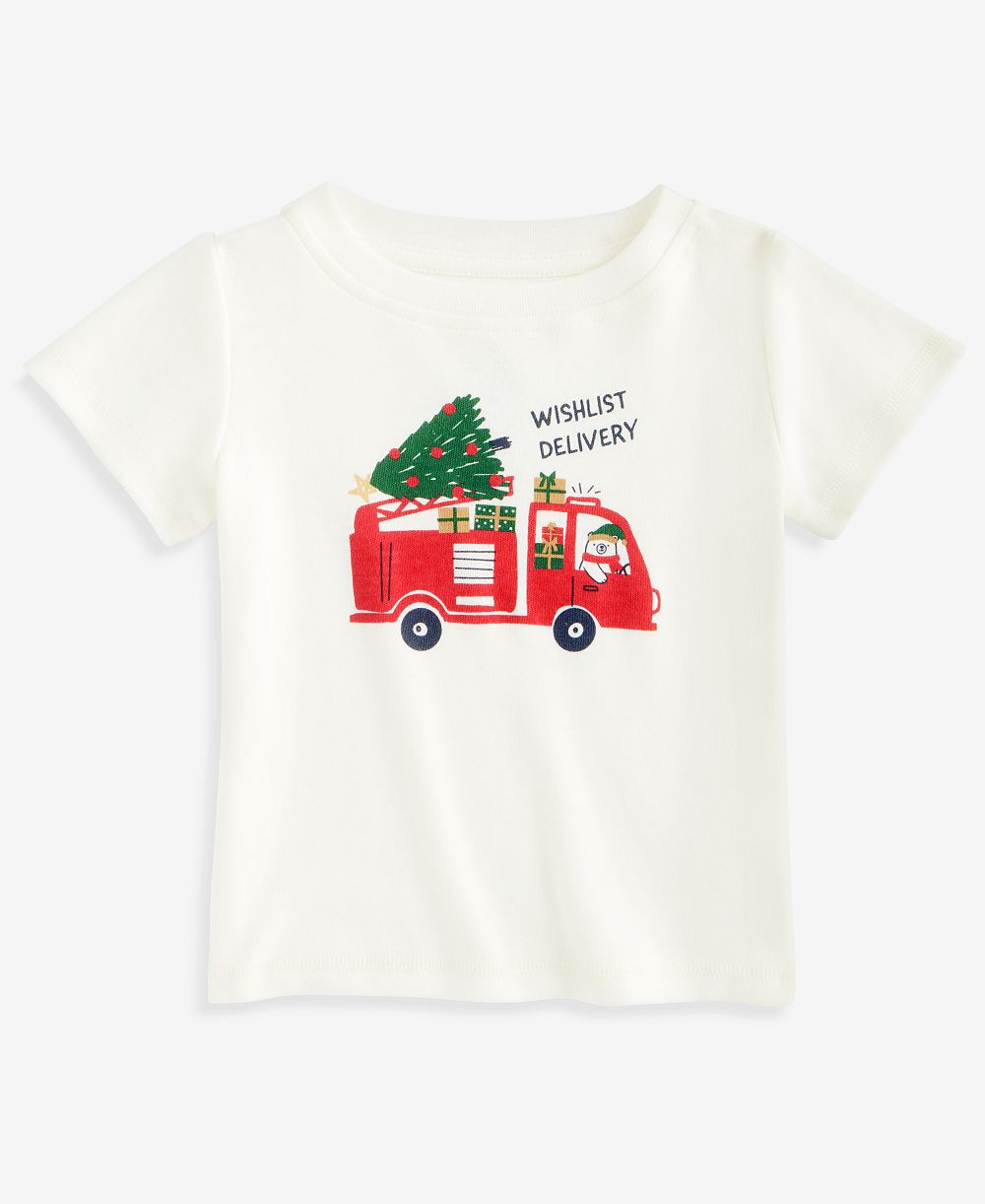 First Impressions Baby Boys' 3M-24M Mix & Match Short-Sleeve Wishlist Delivery T-Shirt, Macy's Exclusive