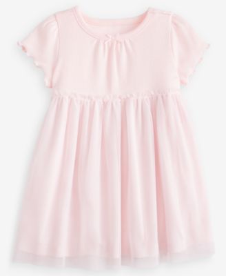 First Impressions Детское платье с коротким рукавом и тюлевой юбкой для девочек 2T-4T, эксклюзив Macy's