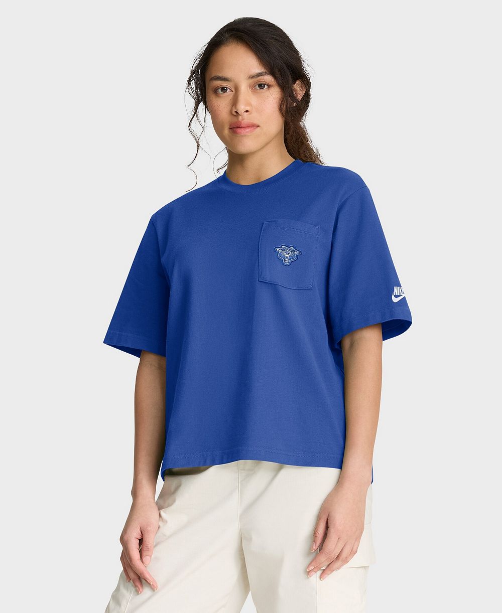 Nike Женская футболка Kentucky Wildcats Legacy Pocket Boxy Royal