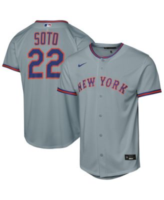 Nike Реплика джерси Juan Soto New York Mets Gray для мальчиков и девочек
