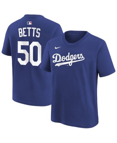 Nike Big Boys and Girls Mookie Betts Royal Los Angeles Dodgers Name & Number T-Shirt