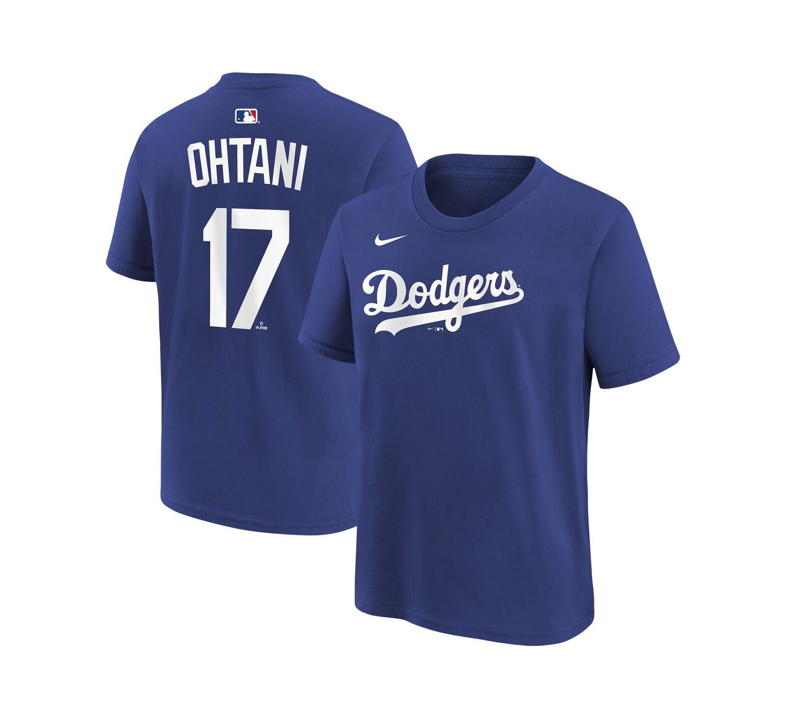 Футболка Nike Shohei Ohtani Royal Los Angeles Dodgers Name & Number для мальчиков и девочек