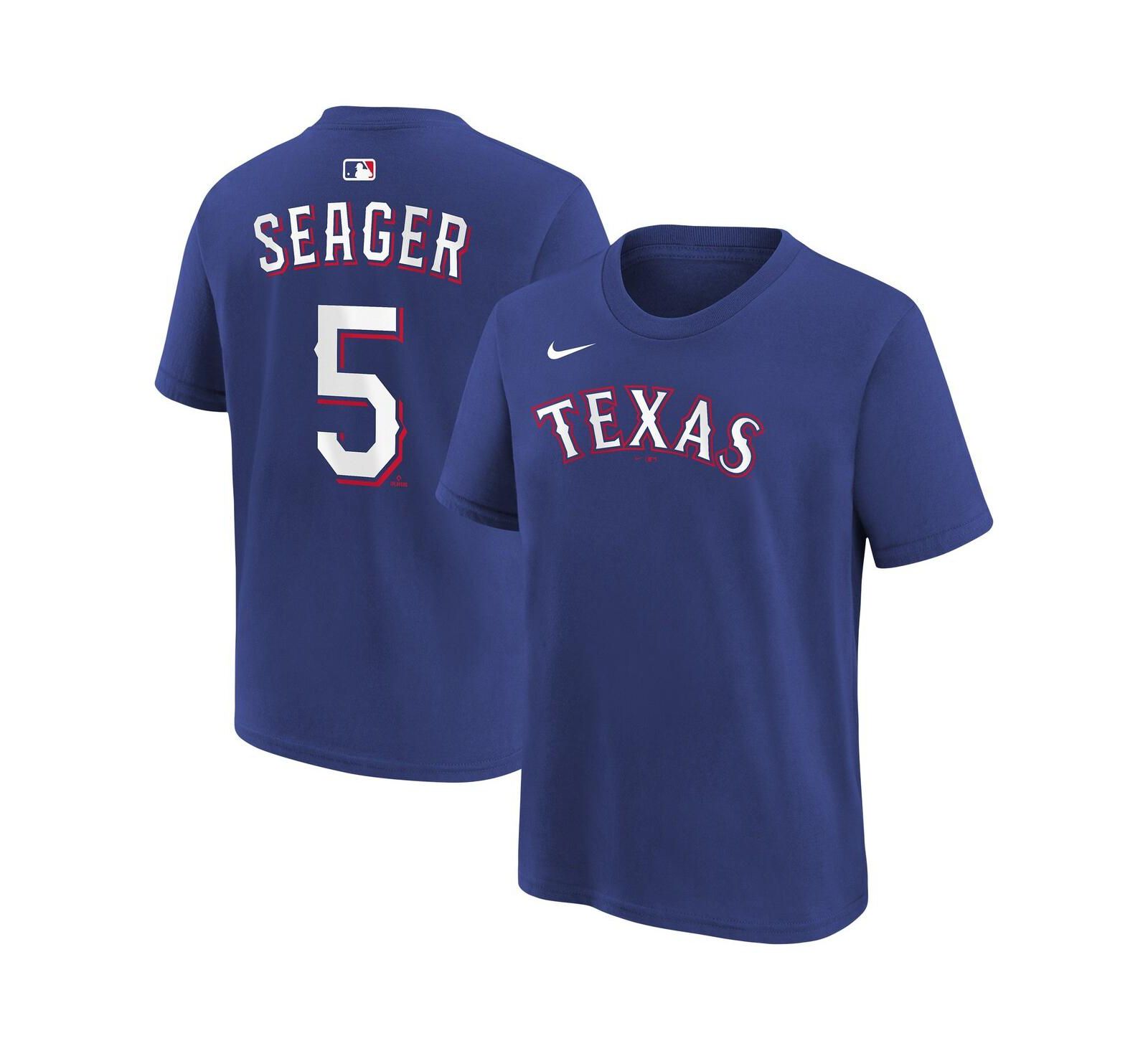 Nike футболка Corey Seager Royal Texas Rangers Name & Number для мальчиков и девочек