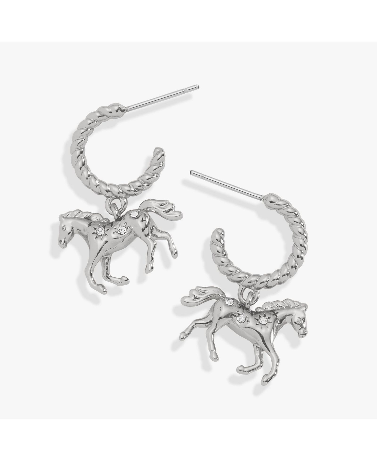 Серьга-кольцо Alex and Ani Horse Huggie Hoop