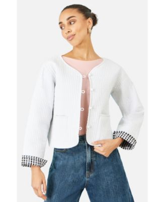 Yumi куртка укороченная стеганая хлопковая Reversible Женский