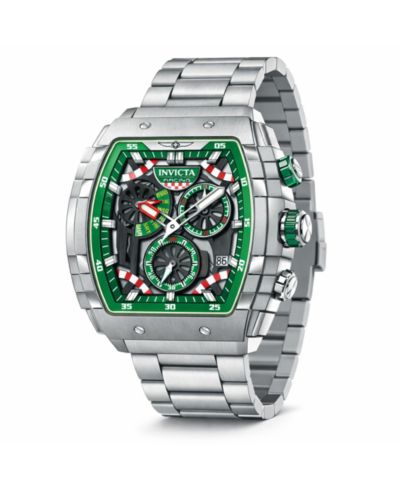 Часы Invicta 49219 Racing Quartz с металлическим скелетон-циферблатом