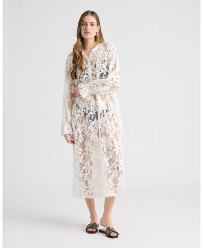 NVLT Women's Long Shirt Dress with Raglan Sleeve