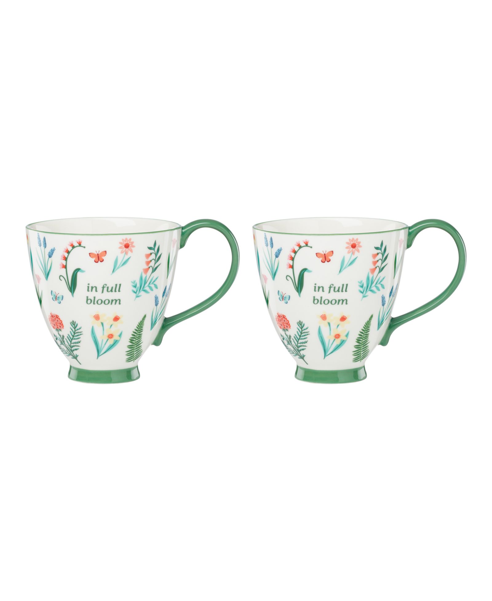 Набор кружек Oneida First Blooms Green, 2 шт.