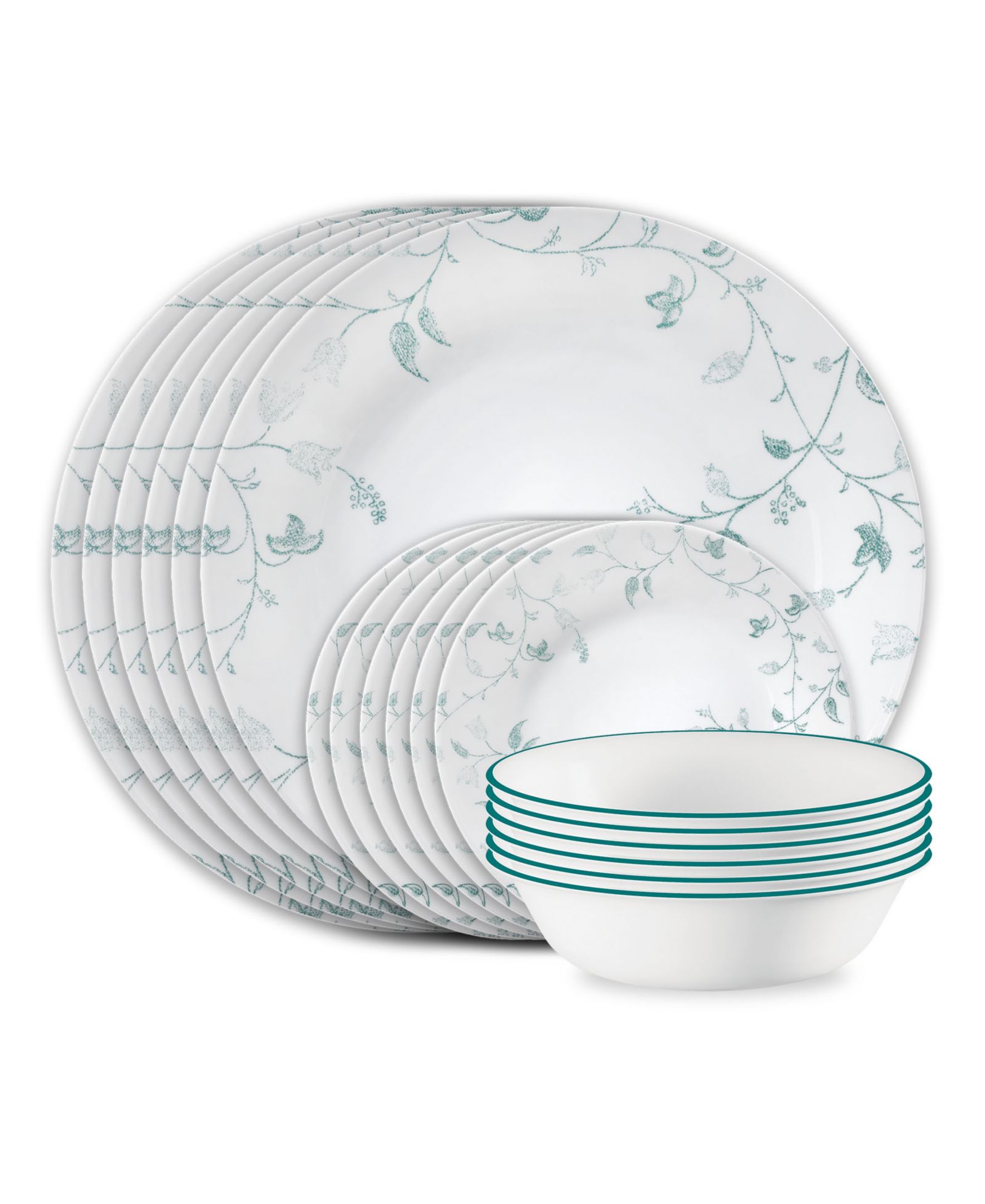 Corelle Vitrelle Chambord 18-Pc. Dinnerware Set, Service for 6