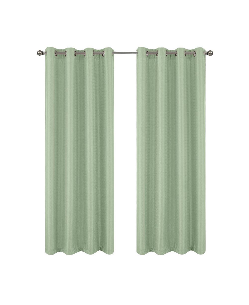 RT Designers Collection штора из 100% полиэстера 140 GSM Sedona жаккардовая с люверсами 54" x 84" шалфей