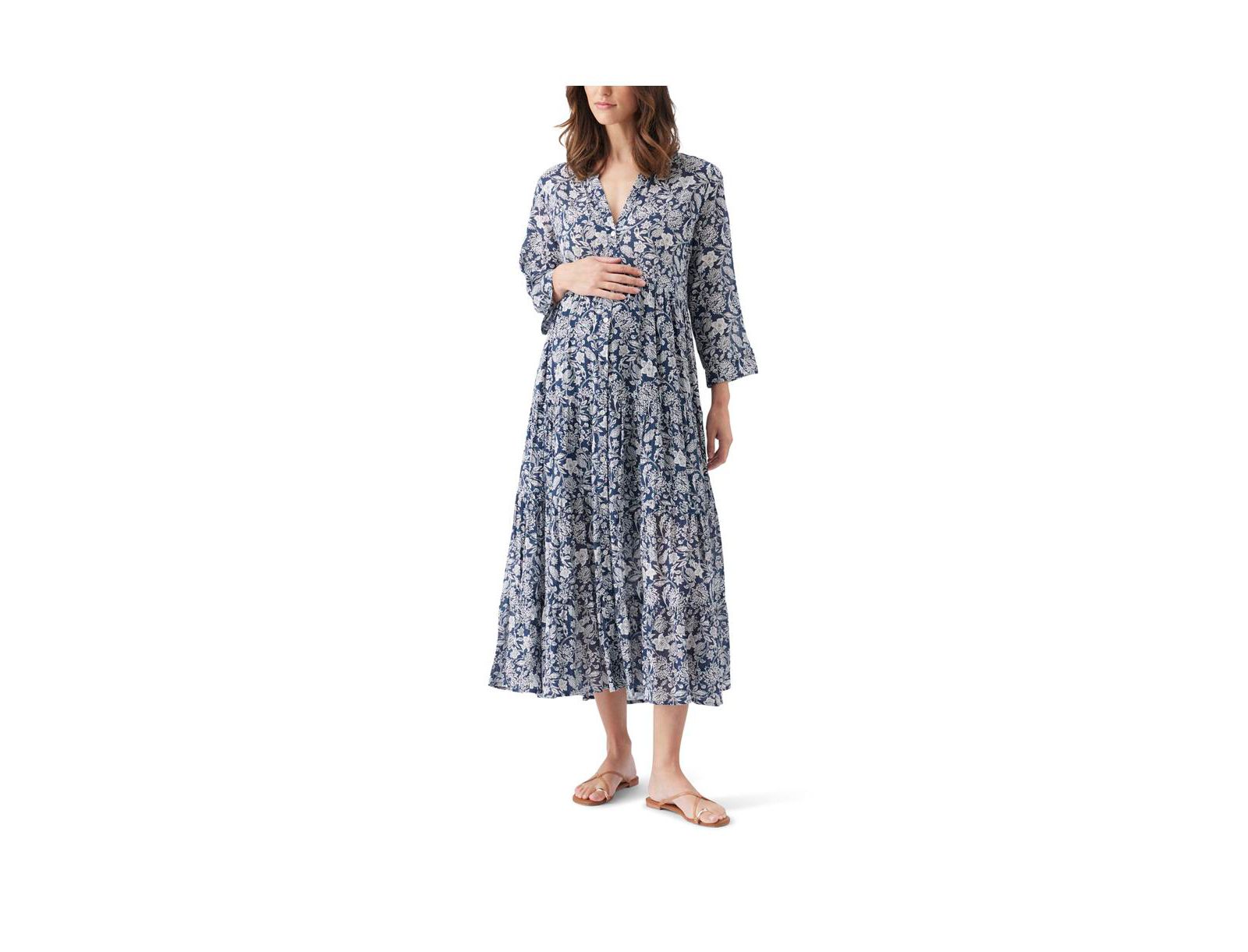 Платье Ripe Maternity Ezra Tiered Ink