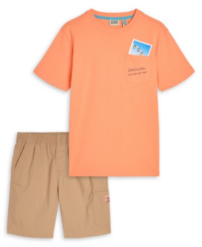 SCOTCH & SODA Детский комплект из футболки с коротким рукавом и шорт, 2-piece set