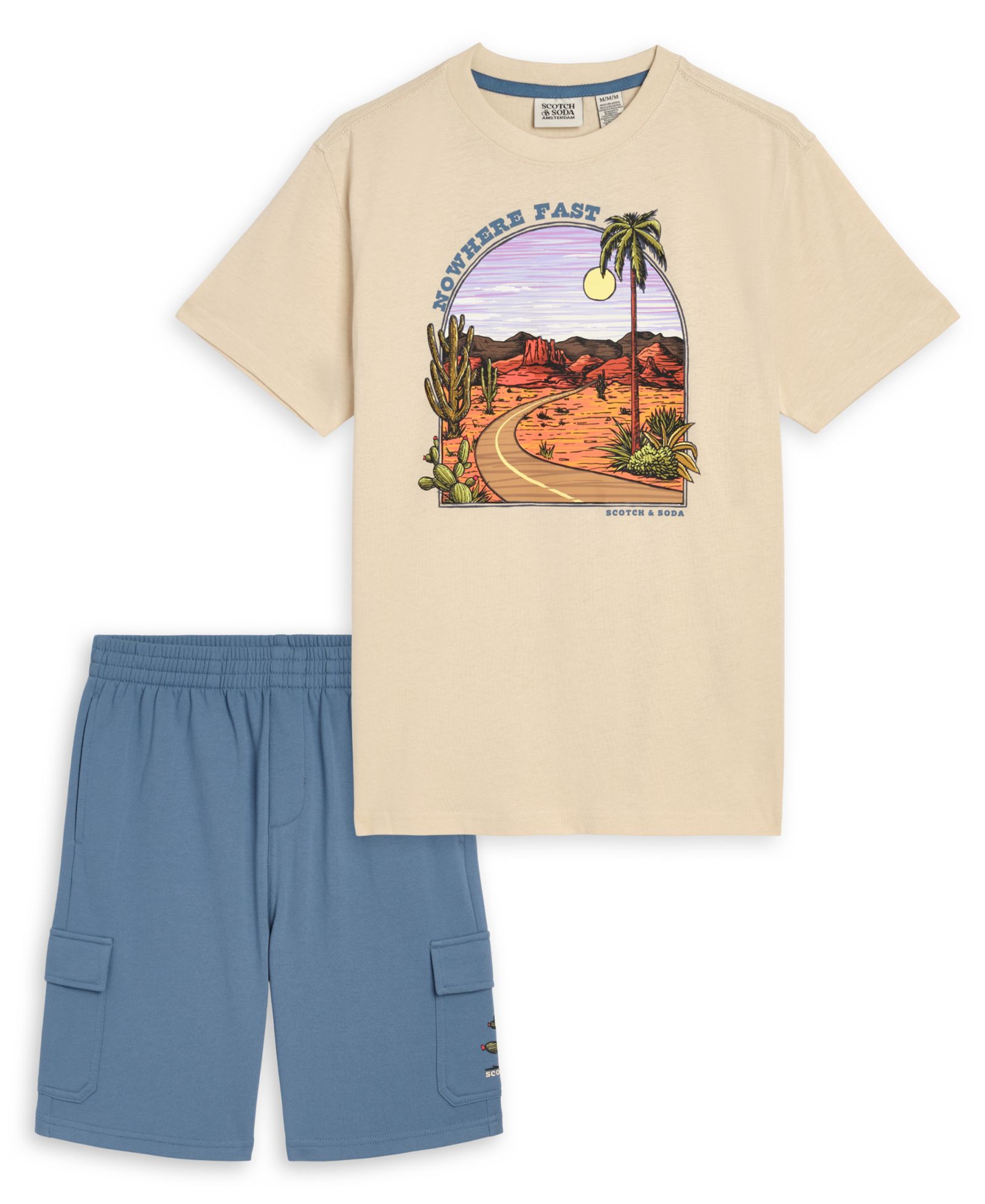 SCOTCH & SODA Little Boys 4-7 T-Shirt and Short, 2-Piece Set