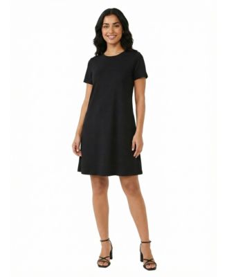 24seven Comfort Apparel Женское платье Petite Short-Sleeve Shift