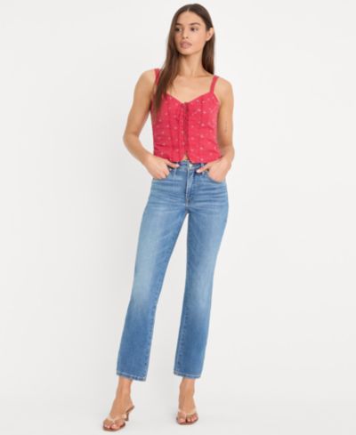 Good American Women's Dolly Joleans Mid-Rise Ankle-Length Jeans