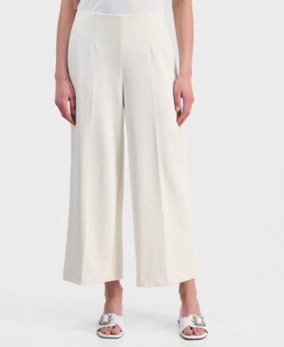 Брюки Anne Klein Petite High-Rise Wide-Leg Crop
