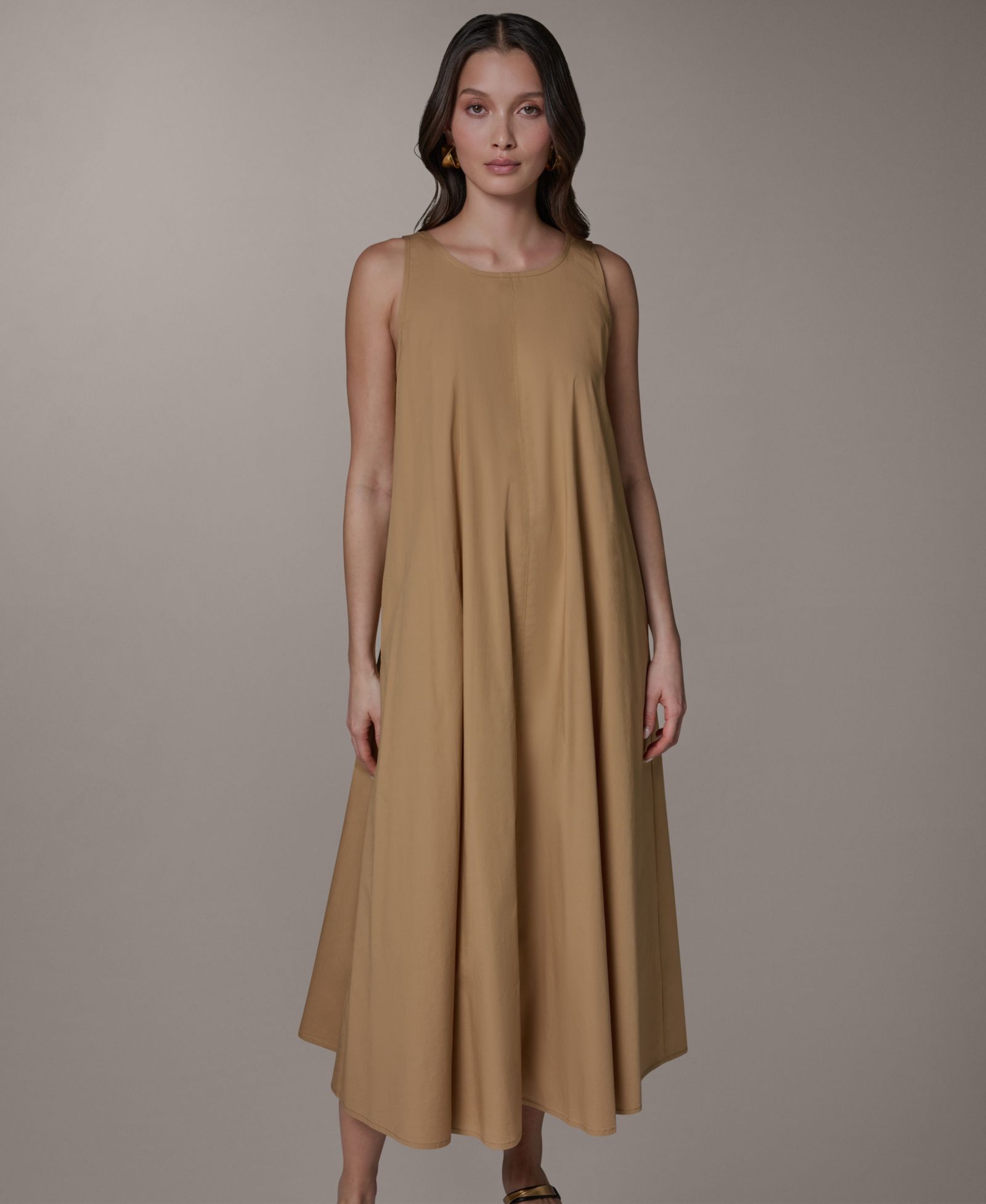Donna Karan Weekend Women's Sleeveless Halter Tie Back Maxi Dress