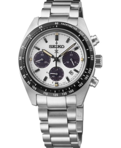 Seiko Мужские часы Prospex Speedtimer Solar Stainless Steel Bracelet 39mm