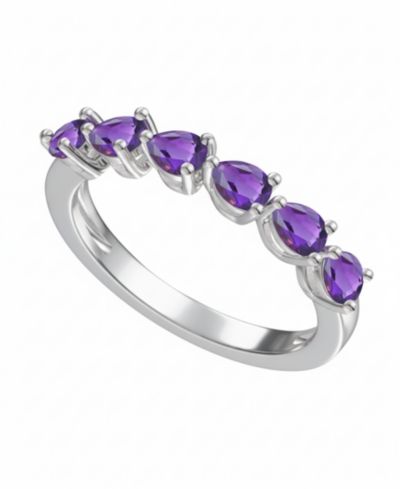 Macy's Garnet (1-1/4 ct. t.w.) Ring in Sterling Silver (Also Available in Multi-Stones)