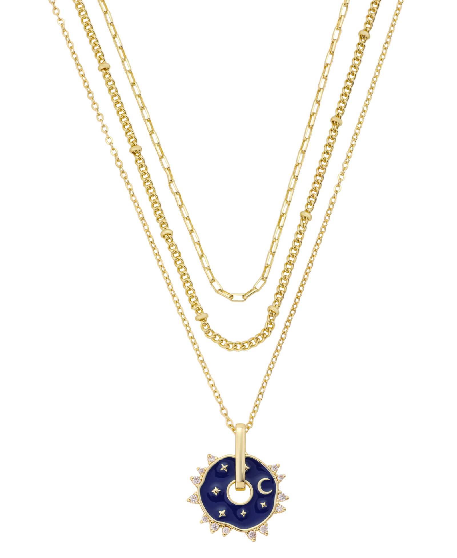 Набор колье Unwritten Cubic Zirconia Celestial Pendant Trio