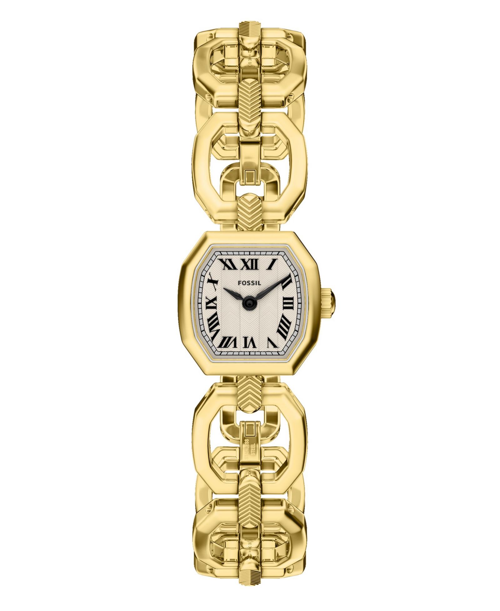 Fossil Женские часы Harlow Mini Two-Hand 20mm Gold-Tone