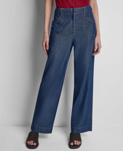 Женские брюки DKNY Cotton Straight Leg