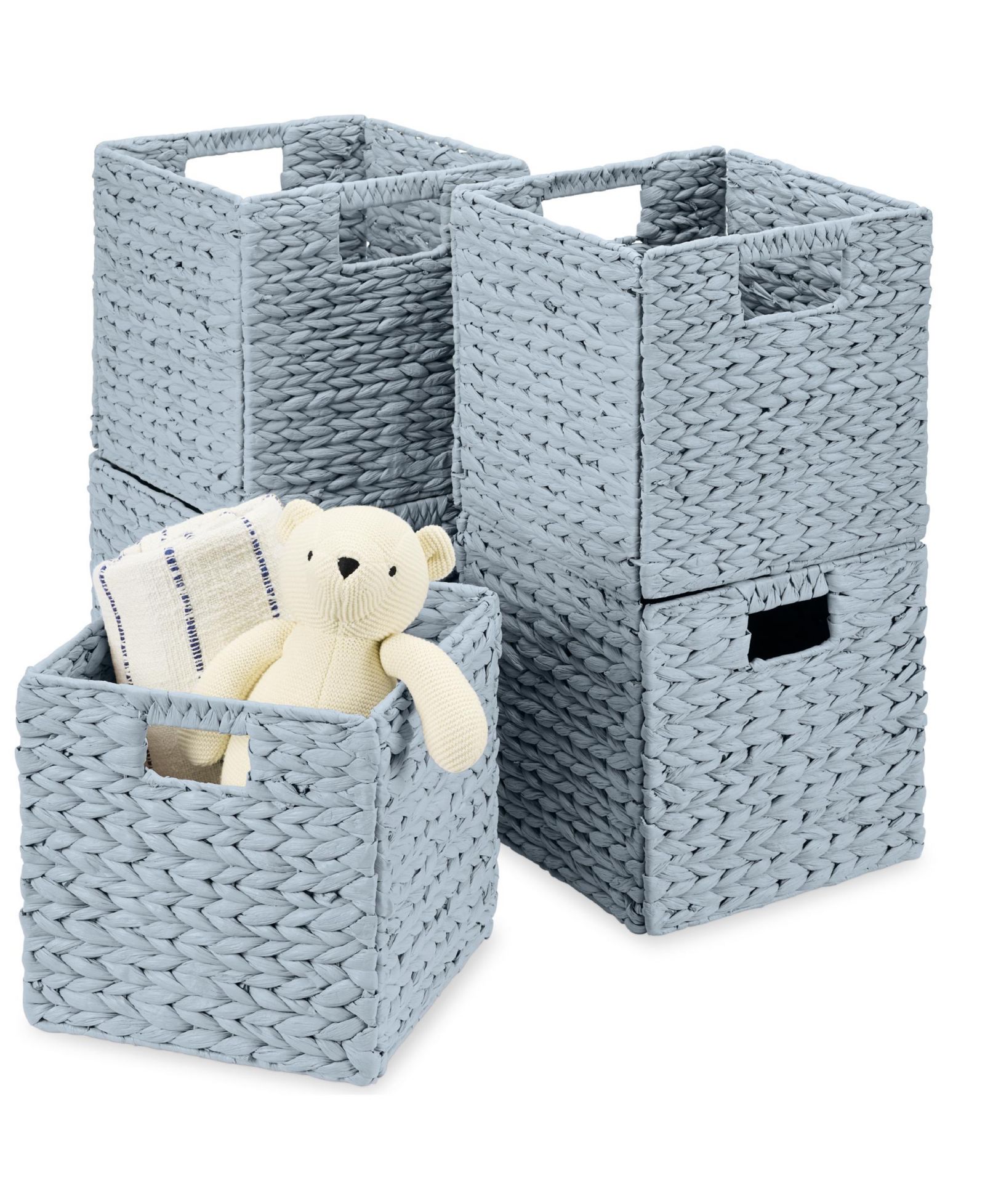 Корзины для хранения Best Choice Products 10.5x10.5in Hyacinth Set of 5