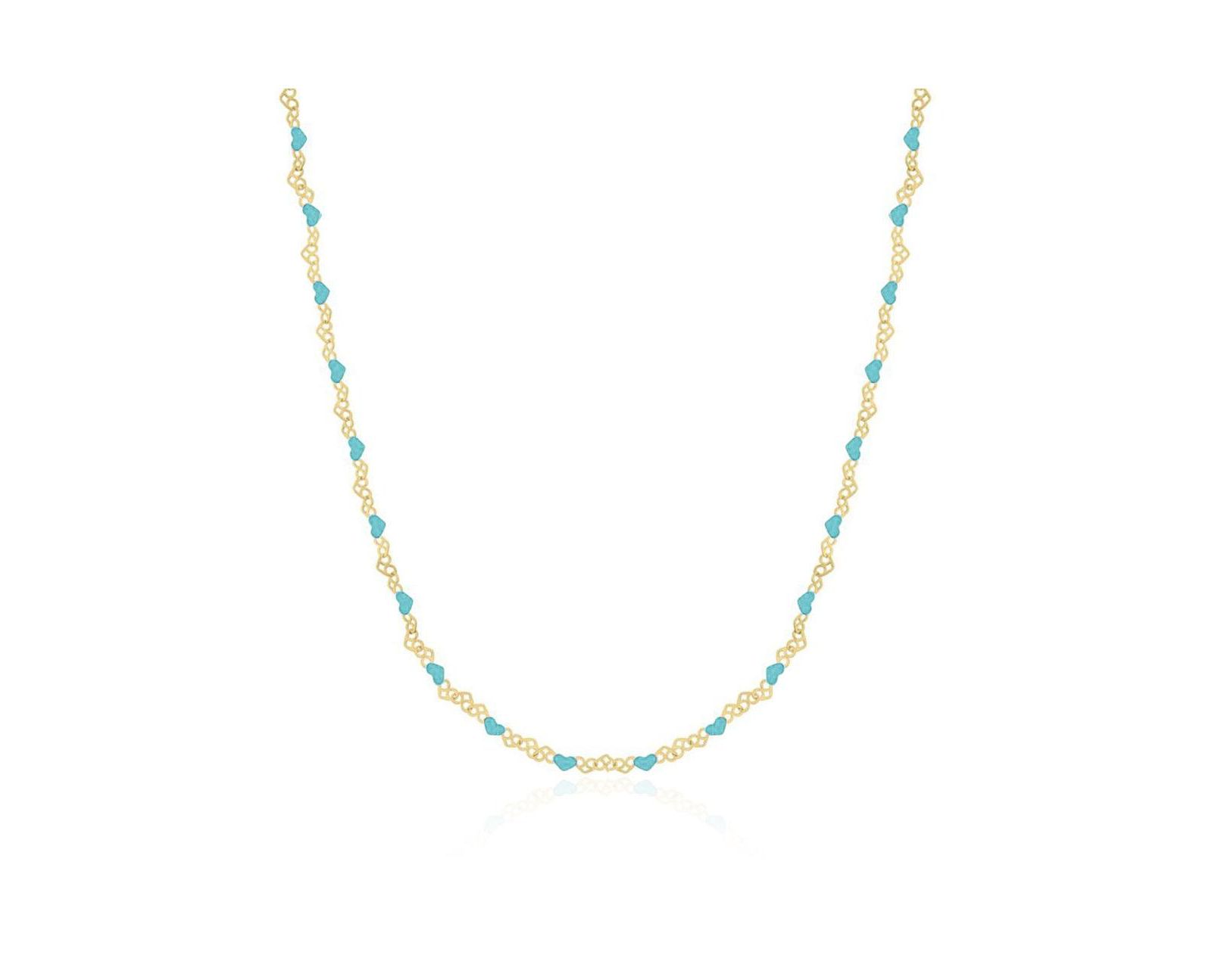 Цепочка The Lovery Enamel Heart Link из стерлингового серебра с напылением 14K Gold