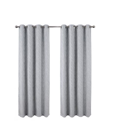 Штора RT Designers Collection 100% Polyester 270 GSM Reba Luxury Jacquard Blackout Grommet 54" x 90'