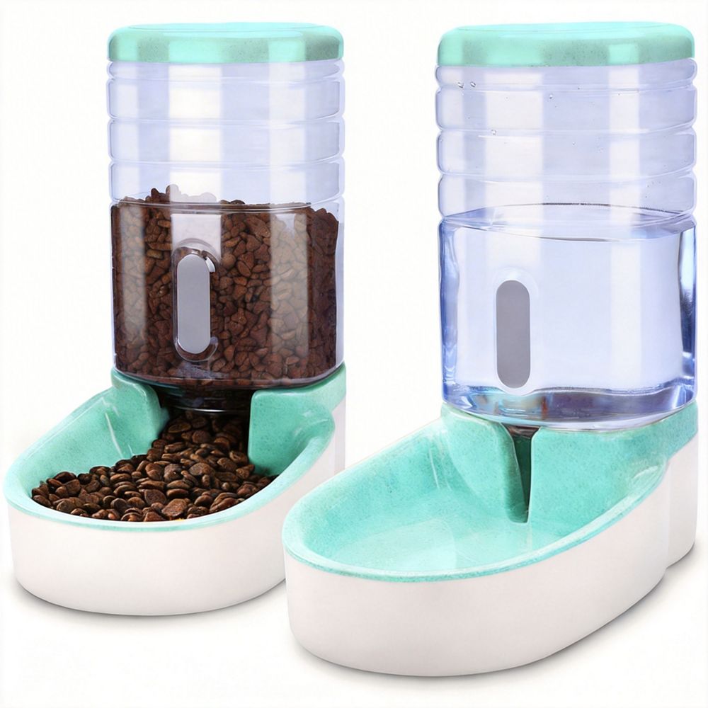 ARONKL Automatic Pet Feeder and Water Dispenser, 5.2L Capacity, BPA Free, Durable Design