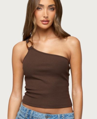 Женский топ Edikted Women's Calista Ribbed One Shoulder