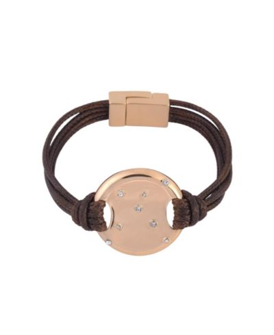 Браслет Laundry by Shelli Segal Brown Suede Magnetic Clasp