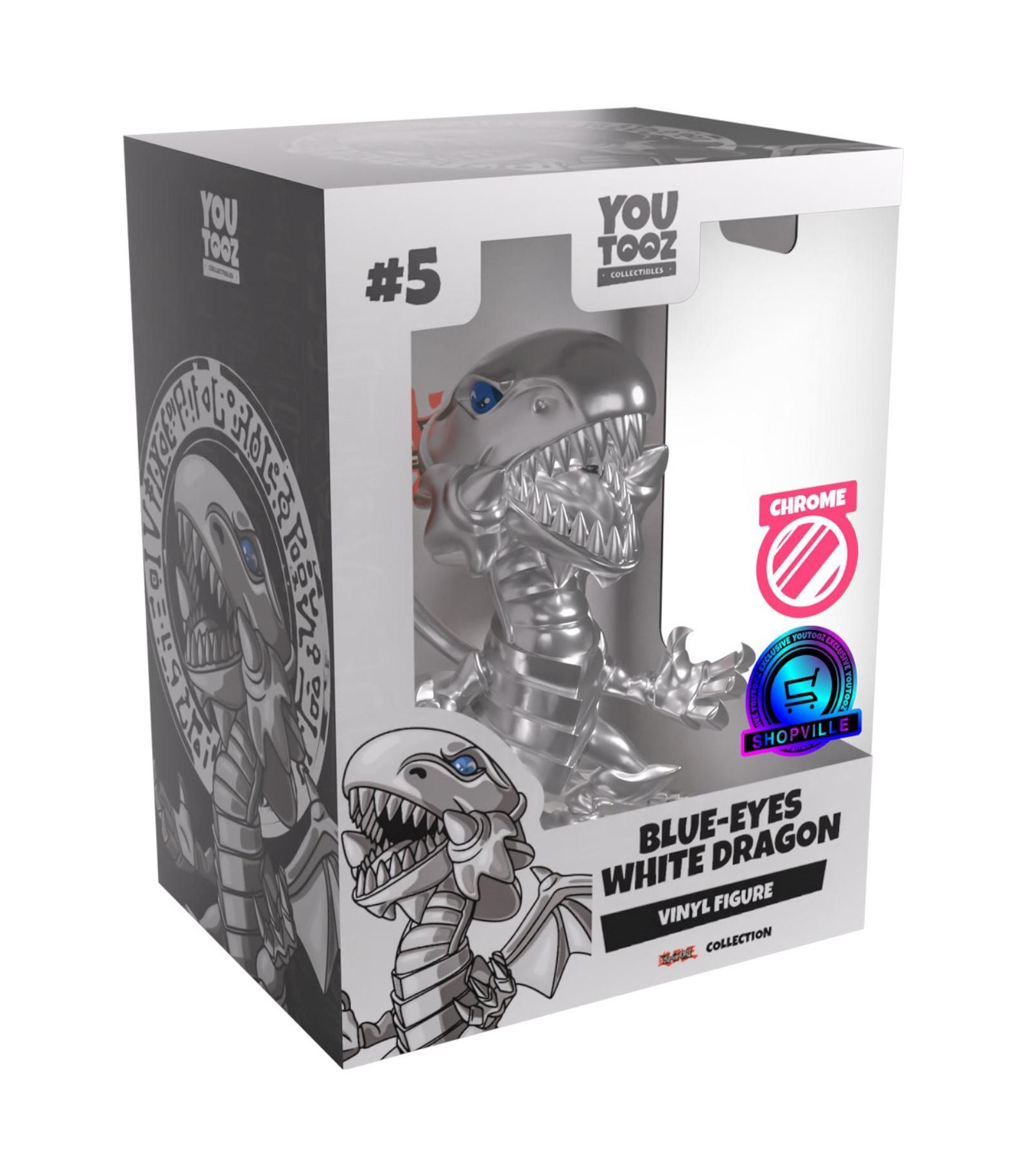 Виниловая фигурка Blue-Eyes White Dragon Chrome Limited-Edition от Youtooz, для лиц старше 14 лет