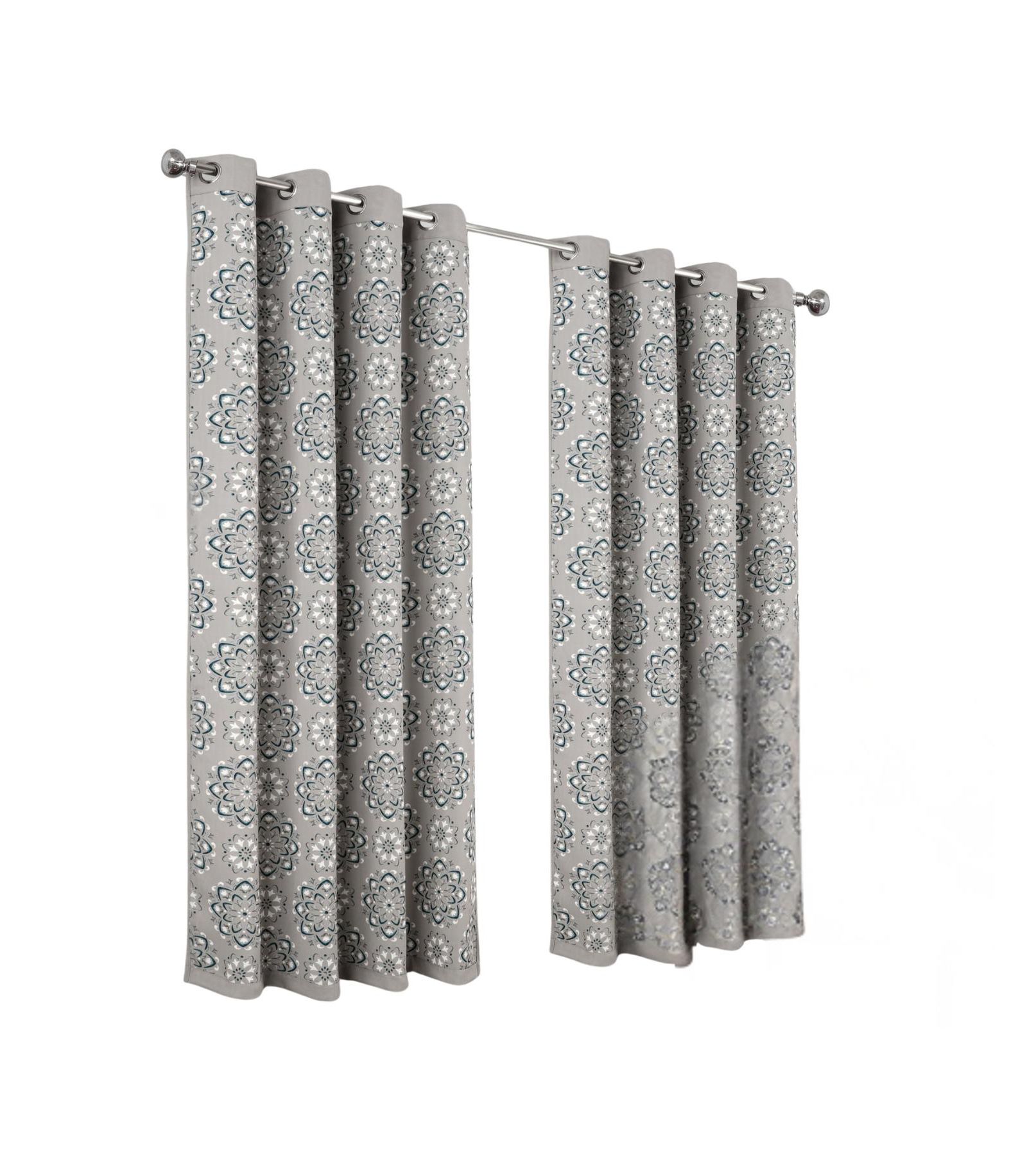 RT Designers Collection 100% Polyester 190 GSM Tilley Revisible Blackout Grommet Curtain Panel 54" x 84"