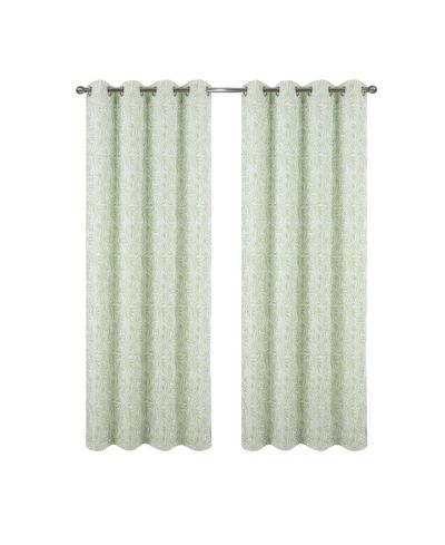 RT Designers Collection 100% Polyester 140 GSM Liana Jacquard Grommet Curtain Panel