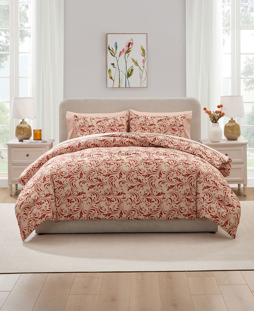 Комплект постельного белья Nestl Luxury Soft Biomorphic Design 7-Pc. Comforter Set, Full