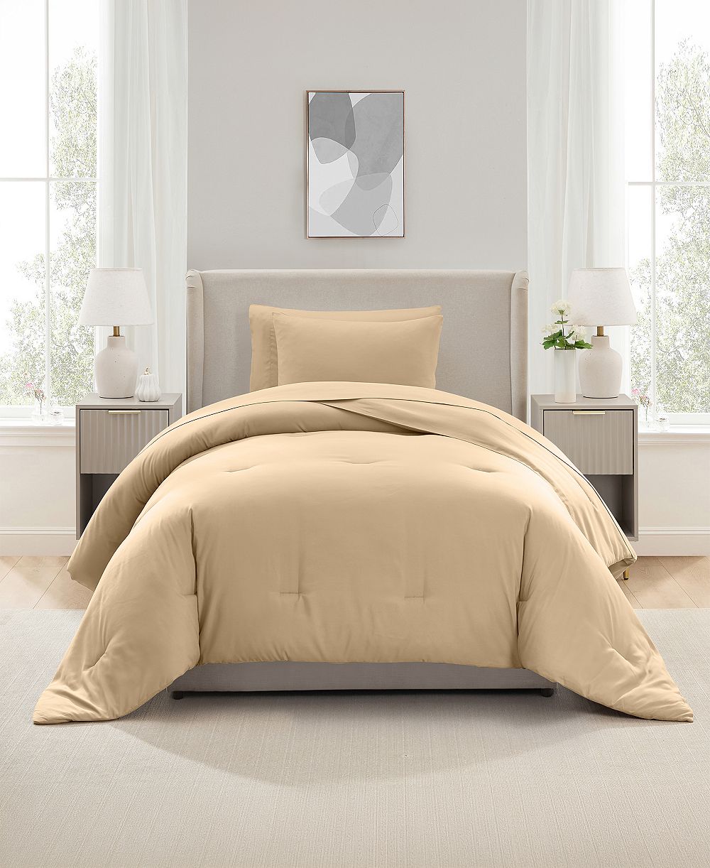 Nestl Luxury Soft Modern Design 5-Pc. Comforter Set, Twin XL