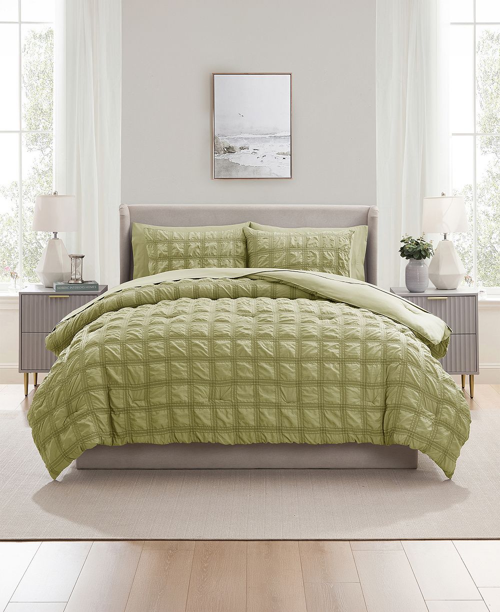 Комплект Nestl Luxury Soft Seersucker Design 7-Pc. Comforter Set, King