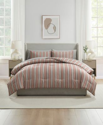 Nestl Luxury Soft Modern Striped Design 7-Pc. Comforter Set, King