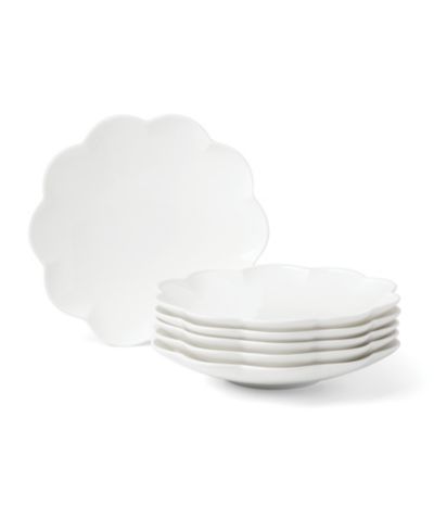 Набор из 6 тарелок Lenox Studio 1414 Bone China Scallop Accent