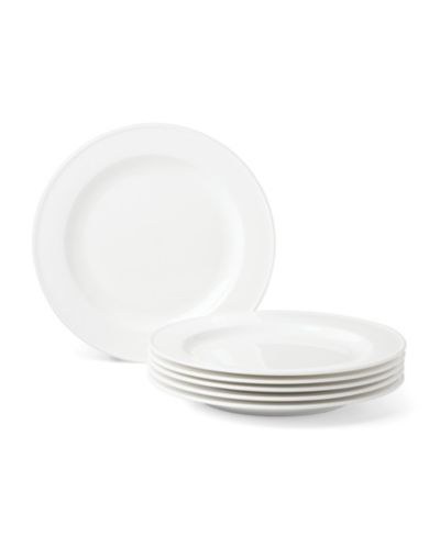 Lenox Studio 1414 Bone China Rimmed Dinner Plates, Set of 6