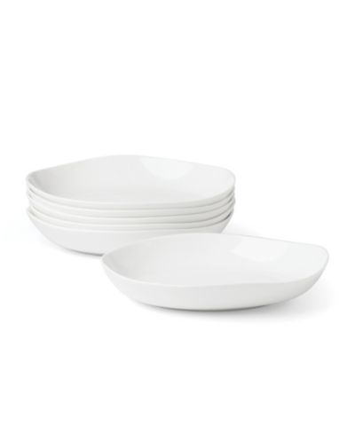 Lenox Studio 1414 Bone China Curved Pasta Bowls, Set of 6