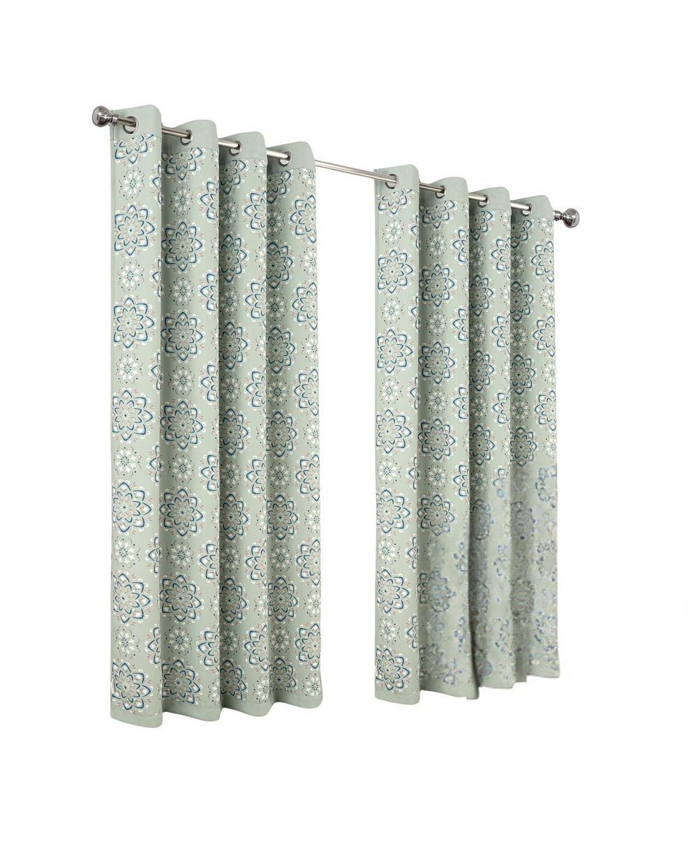 RT Designers Collection 100% Polyester 190 GSM Tilley Revisible Blackout Grommet Curtain Panel 54" x 95" Sage