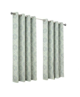 RT Designers Collection 100% Polyester 190 GSM Tilley Revisible Blackout Grommet Curtain Panel 54" x 95" Sage