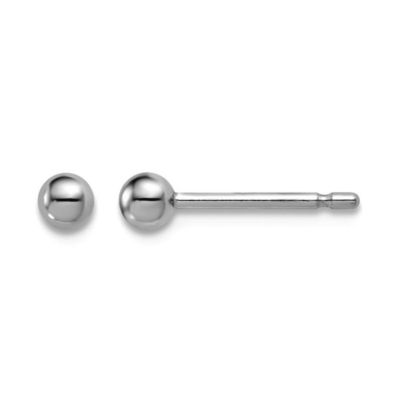 Curata Jewelry классические серьги-гвоздики из платины 950
