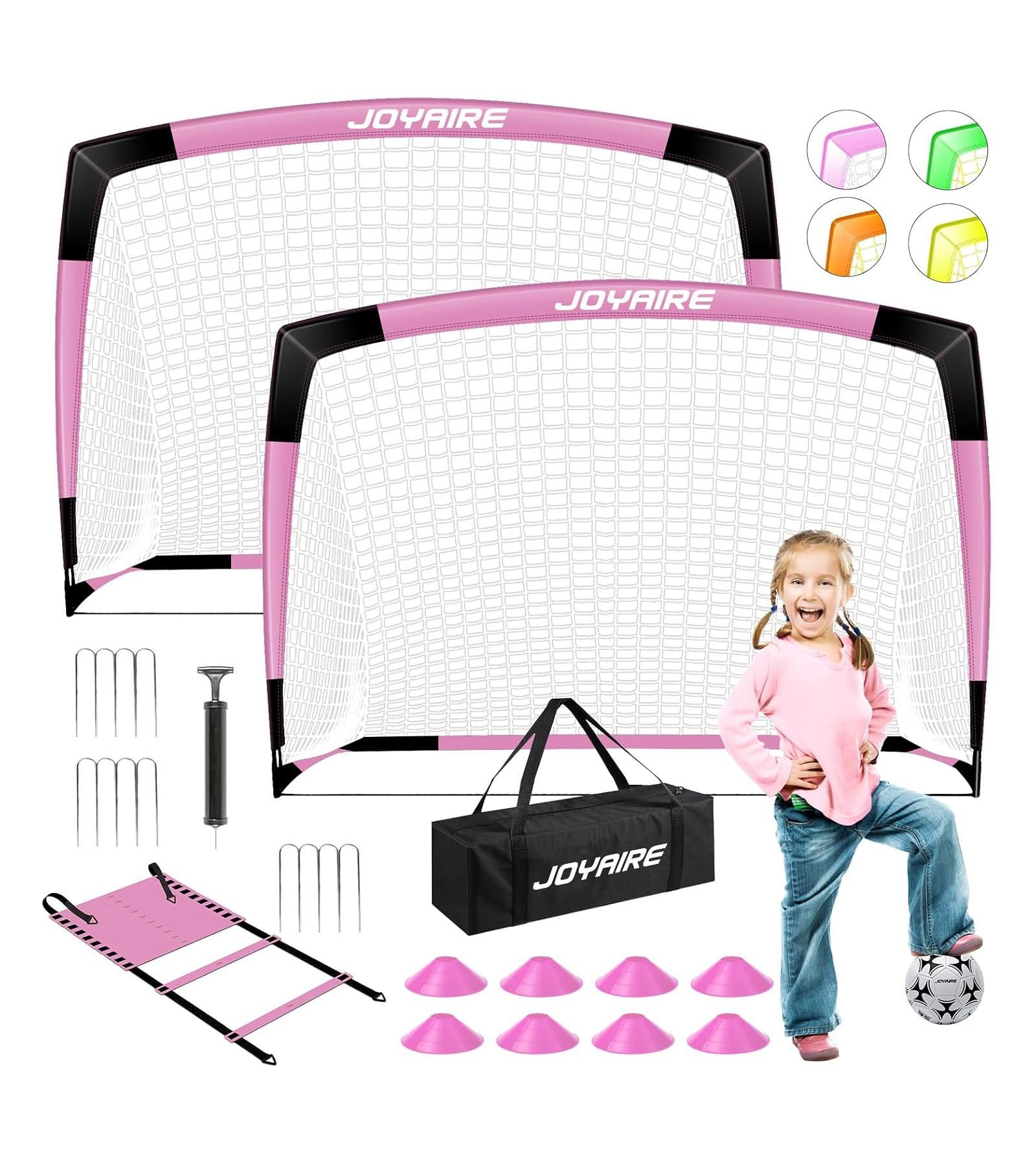 JOYAIRE 6x4ft 5 Layer Portable Pop Up Soccer Goal Set