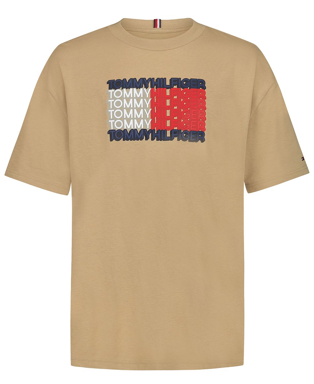 Tommy Hilfiger Boys' 8-20 3D Logo Flag Graphic Short-Sleeve T-Shirt