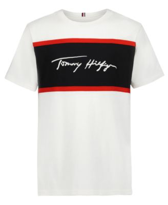 Мужская футболка Tommy Hilfiger с логотипом и цветными блоками